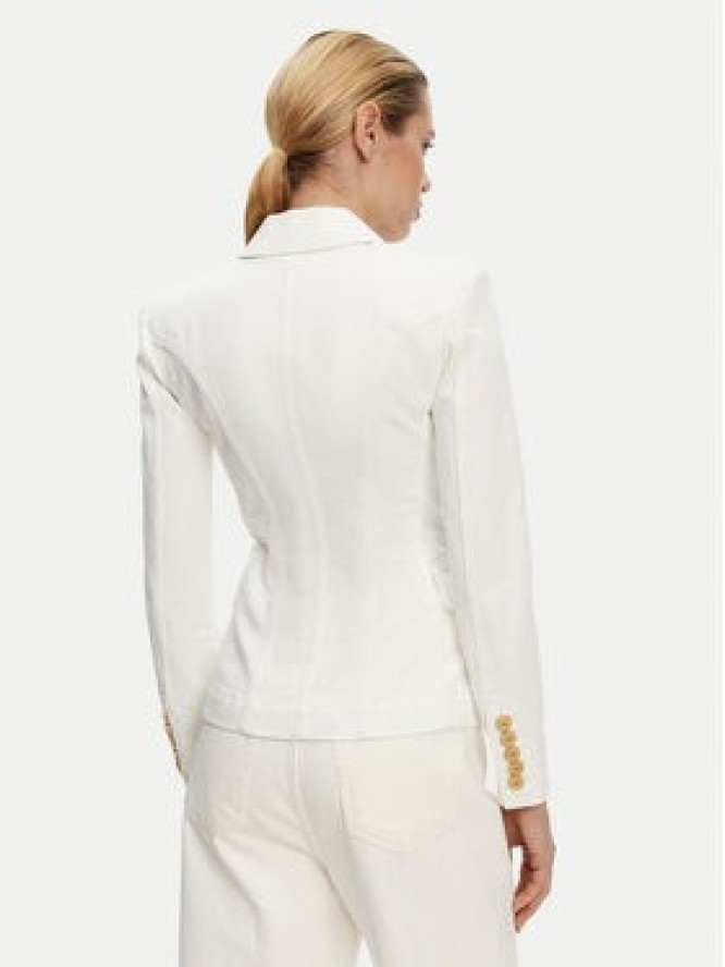 Balmain Marynarka DF1SG170DB69 Biały Slim Fit