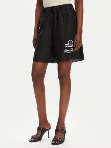 PINKO Szorty materiałowe Lewis 105243 A2M7 Czarny Regular Fit