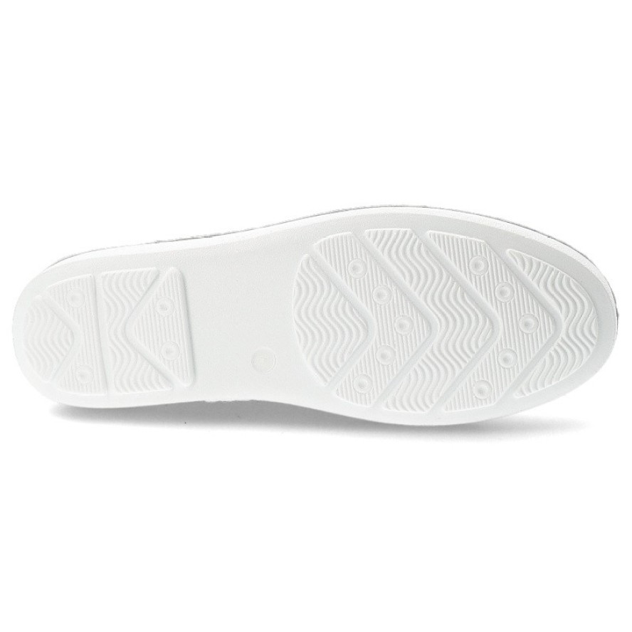 Półbuty damskie S.Barski, ze skóry naturalnej licowej minimalistyczny design sznurowanie lekka podeszwa casual, białe, LR61-645