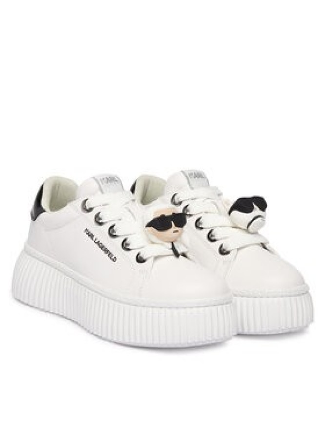 KARL LAGERFELD Sneakersy Kreeper Lo KL42336T Biały