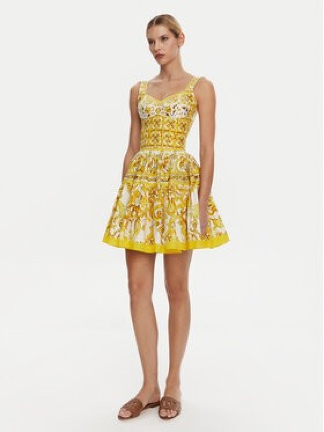 Dolce&Gabbana Top F7W98T HH5EA Żółty Regular Fit