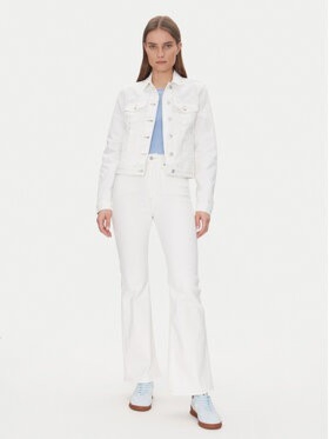 Tommy Jeans Kurtka jeansowa Classic Trucker Jacket Bi8194 DW0DW20121 Biały Regular Fit
