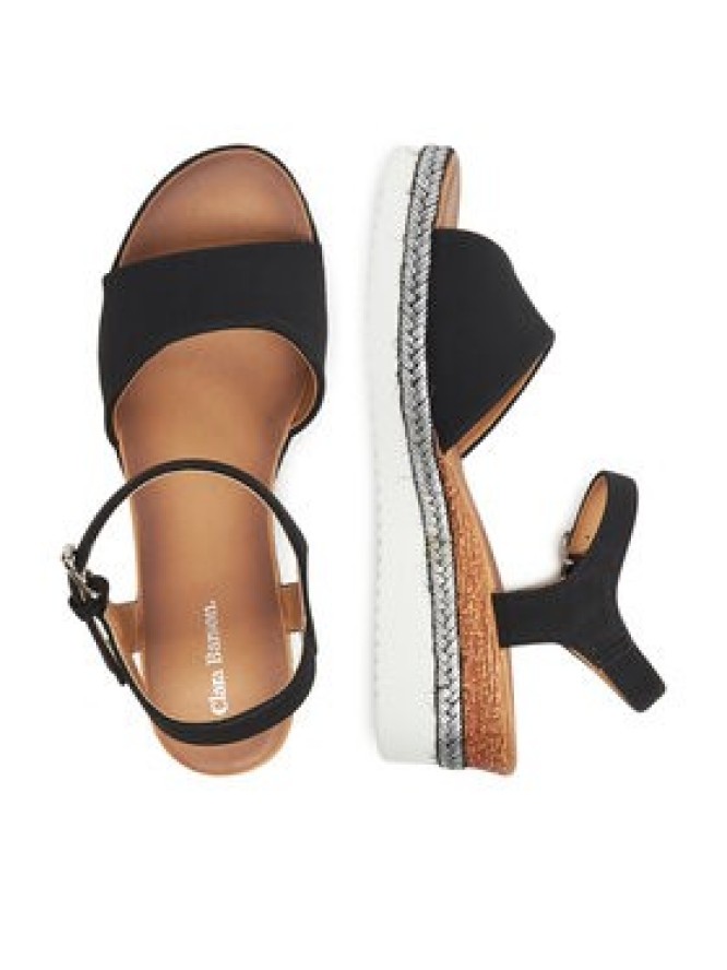 Clara Barson Espadryle WS2189-15 Czarny