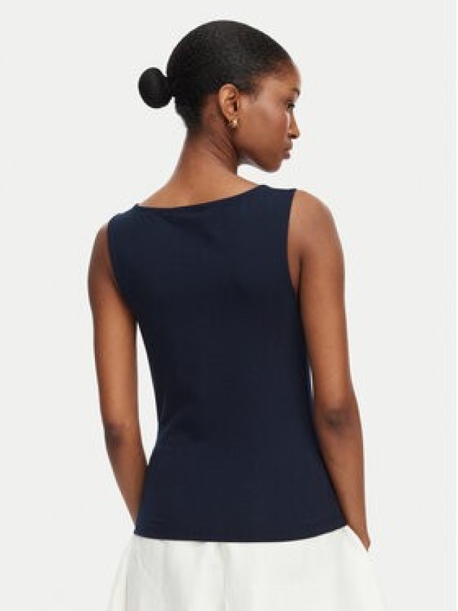 Tommy Hilfiger Top Classic WW0WW50947 Granatowy Regular Fit