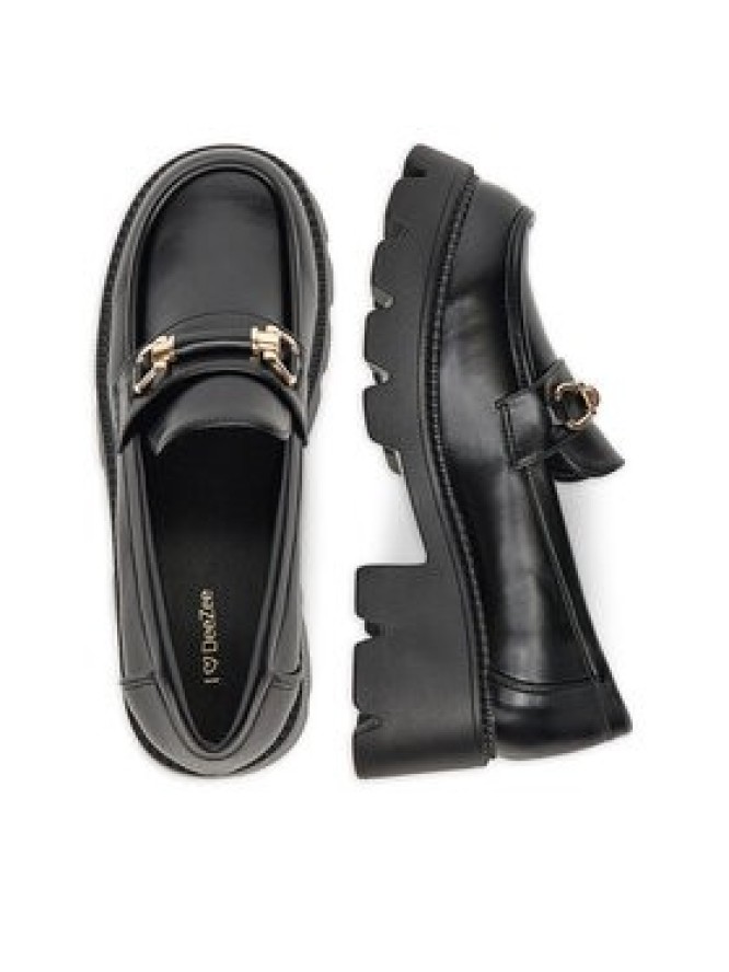 DeeZee Loafersy FBD-20306 Czarny