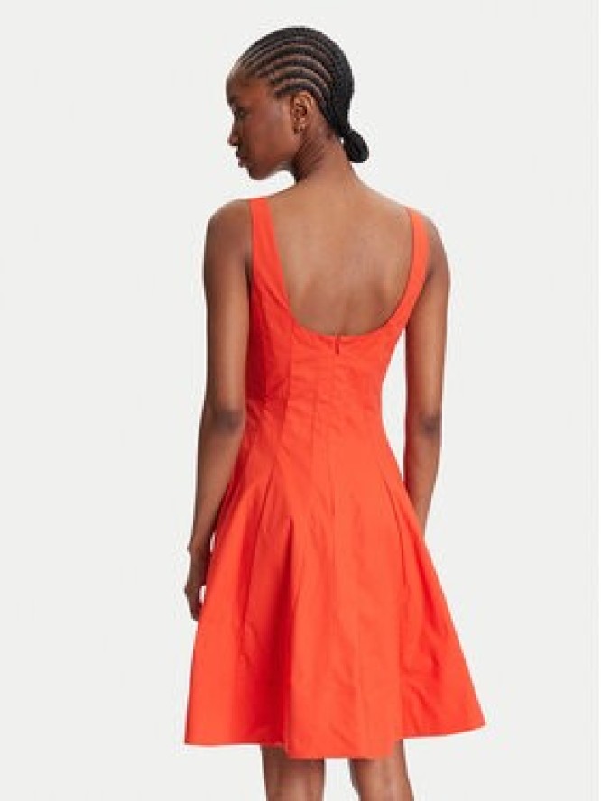 STAUD Sukienka codzienna Mini Wells R25S2249PO Pomarańczowy Slim Fit