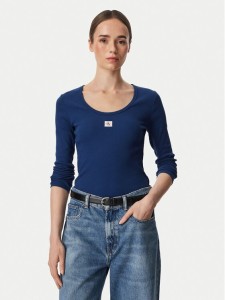 Calvin Klein Jeans Bluzka LV047D218G Niebieski Slim Fit