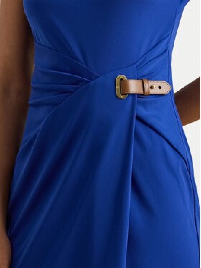 LAUREN RALPH LAUREN Sukienka koktajlowa 200P03763002 Niebieski Slim Fit