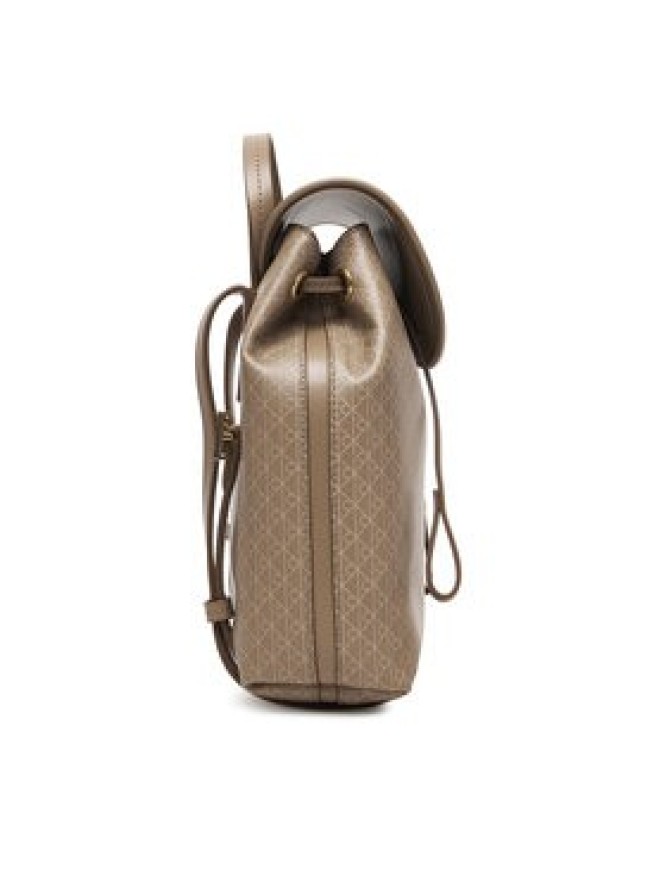 Calvin Klein Plecak Emblem Aop Mini Backpack LV04F3507G Beżowy