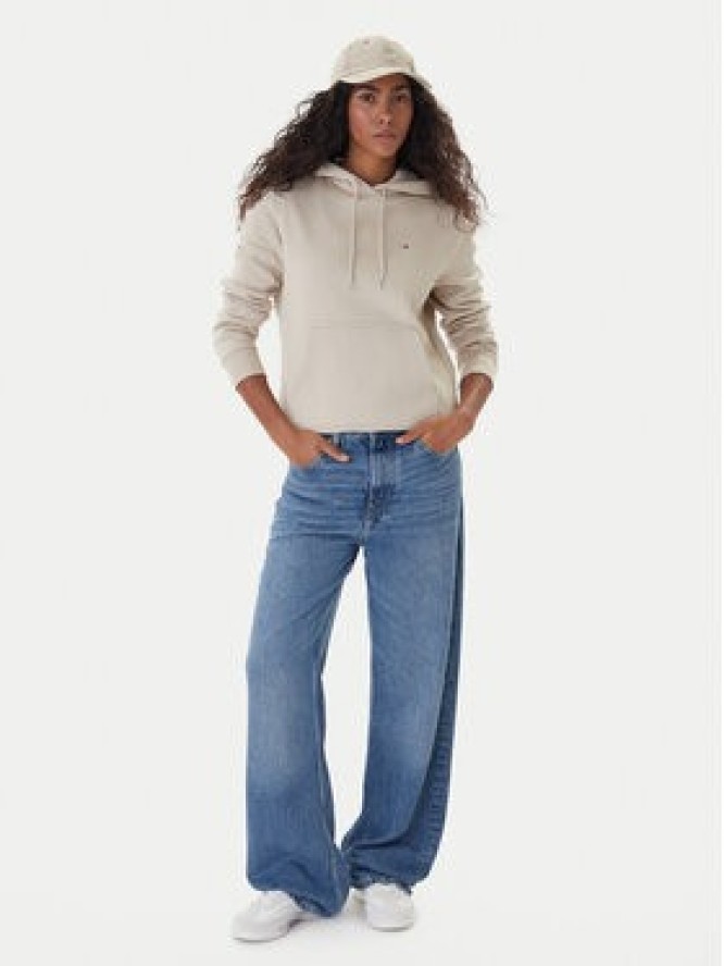 Tommy Jeans Bluza Flag DW0DW19958 Beżowy Regular Fit