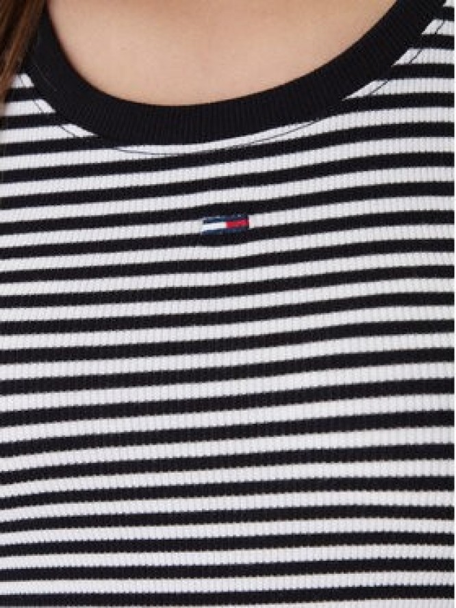 Tommy Jeans Top Essential DW0DW20673 Czarny Regular Fit