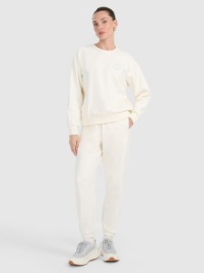 4F Spodnie dresowe joggery damskie - białe L