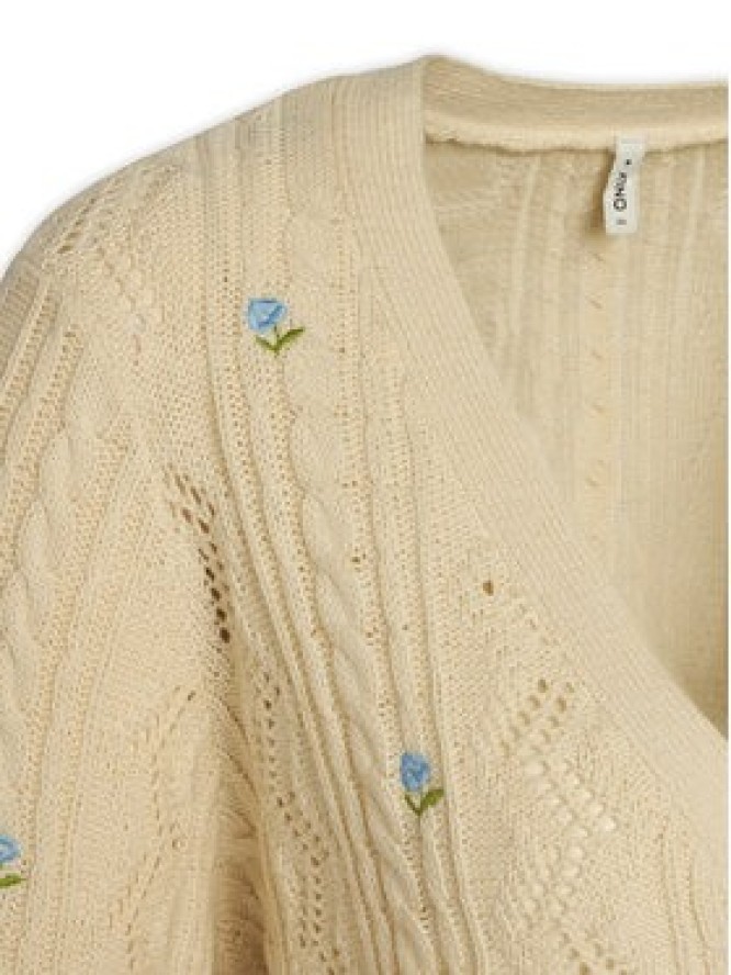 ONLY Kardigan Birtie 15363087 Beżowy Regular Fit