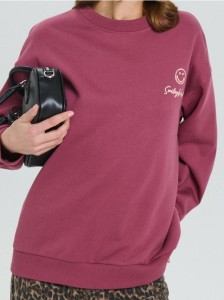 Bluza z nadrukiem na plecach SmileyWorld® - czerwony