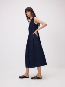 Sukienka midi - granatowy