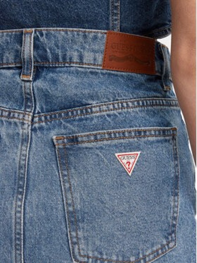 Guess Jeans Spódnica jeansowa W5GD0Q D5M4A Niebieski Regular Fit