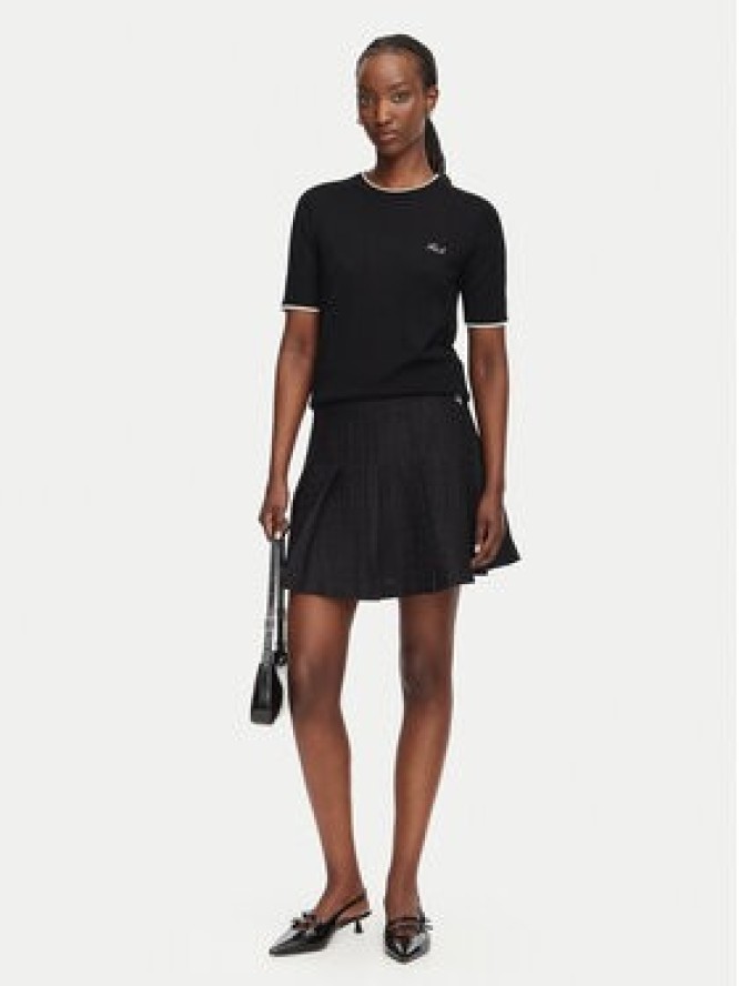 KARL LAGERFELD Spódnica mini B3W12021 Czarny A-Line Fit