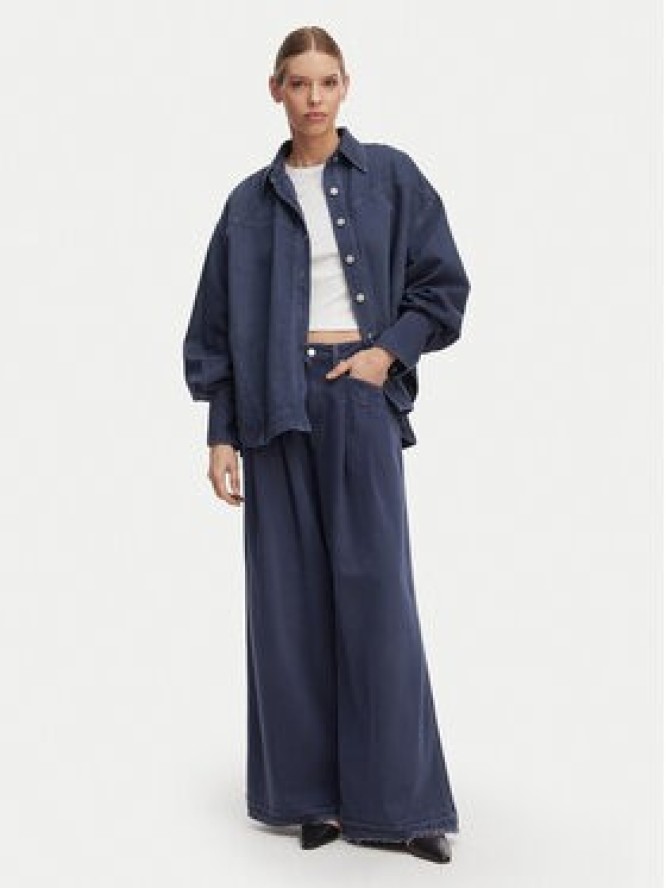 BOSS Jeansy Slouchy 50552533 Granatowy Wide Leg