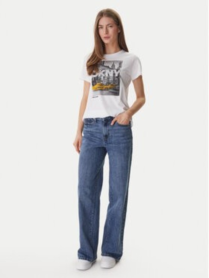 DKNY T-Shirt DJ6T1748 Biały Regular Fit