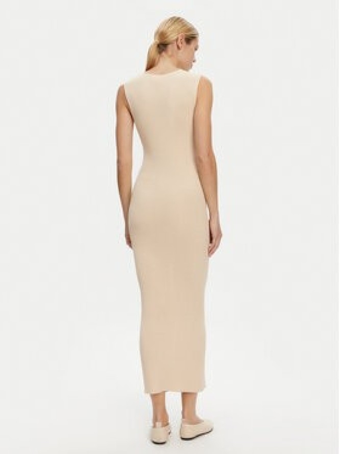 Kontatto Sukienka dzianinowa 3M0512C Beżowy Regular Fit