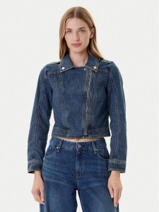 Morgan Kurtka jeansowa 252-GPERF Granatowy Regular Fit