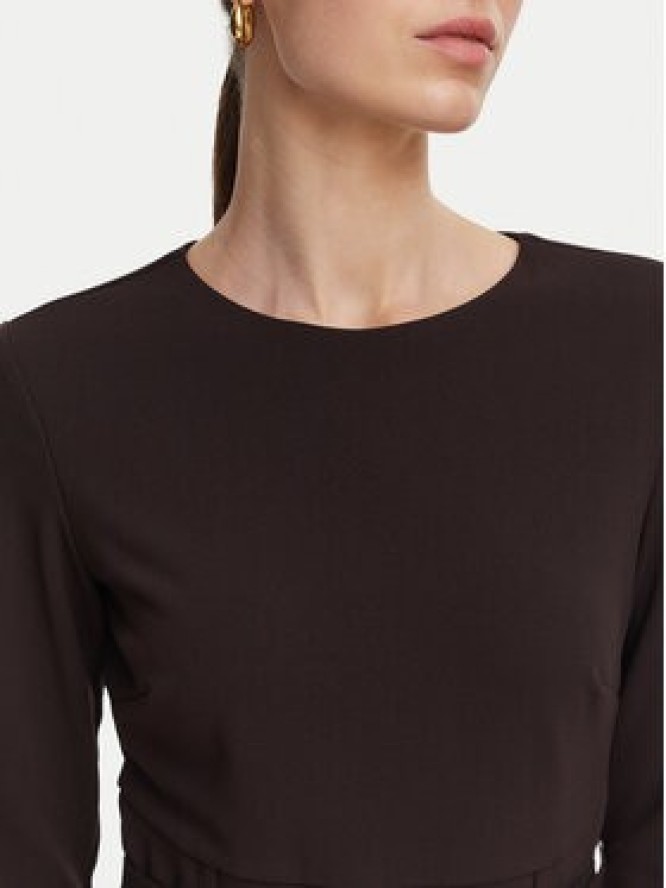 Rinascimento Sukienka koktajlowa CFC0131140003 Brązowy ciemny Regular Fit