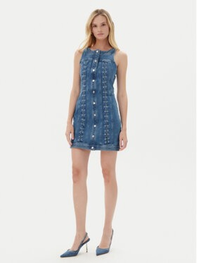 Guess Sukienka 175261 Niebieski Classic Fit