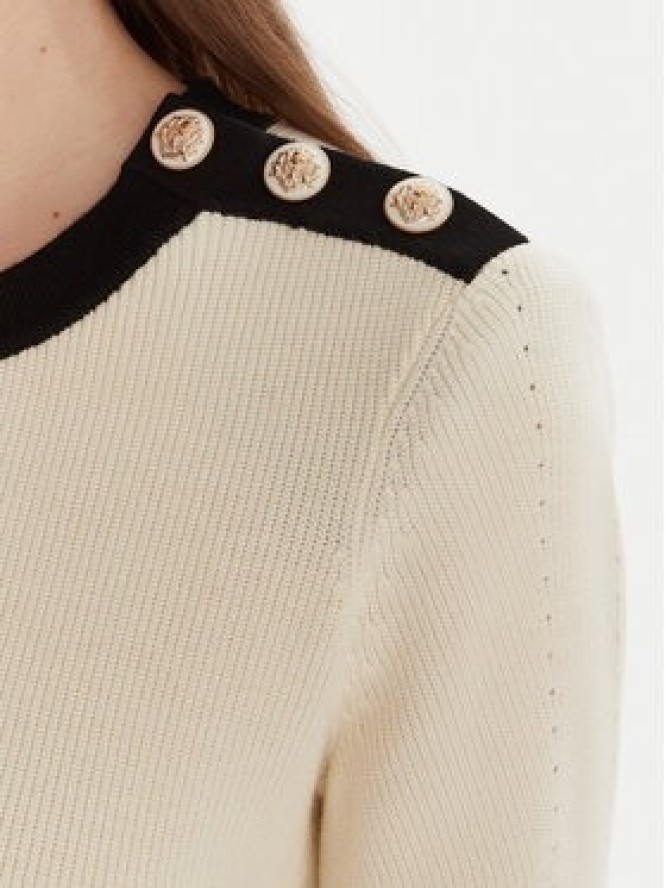 Gaudi Sukienka dzianinowa 521FD13009 Écru Regular Fit