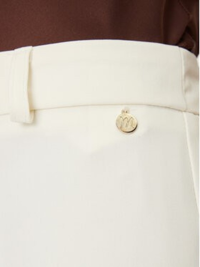 Maryley Spodnie materiałowe 25EB52Z/M24/43VA Écru Regular Fit