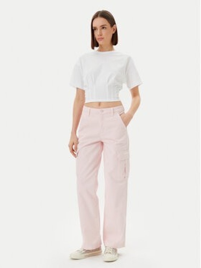 Guess Jeans Jeansy W4YB61 WGCV1 Różowy Straight Leg