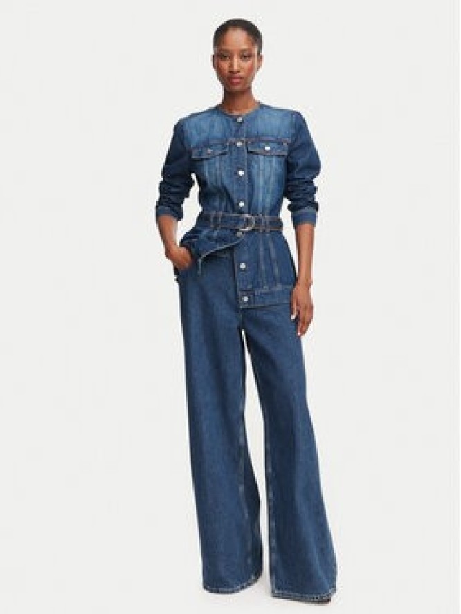 Guess Kurtka jeansowa W6YN04 D1342 Niebieski Regular Fit