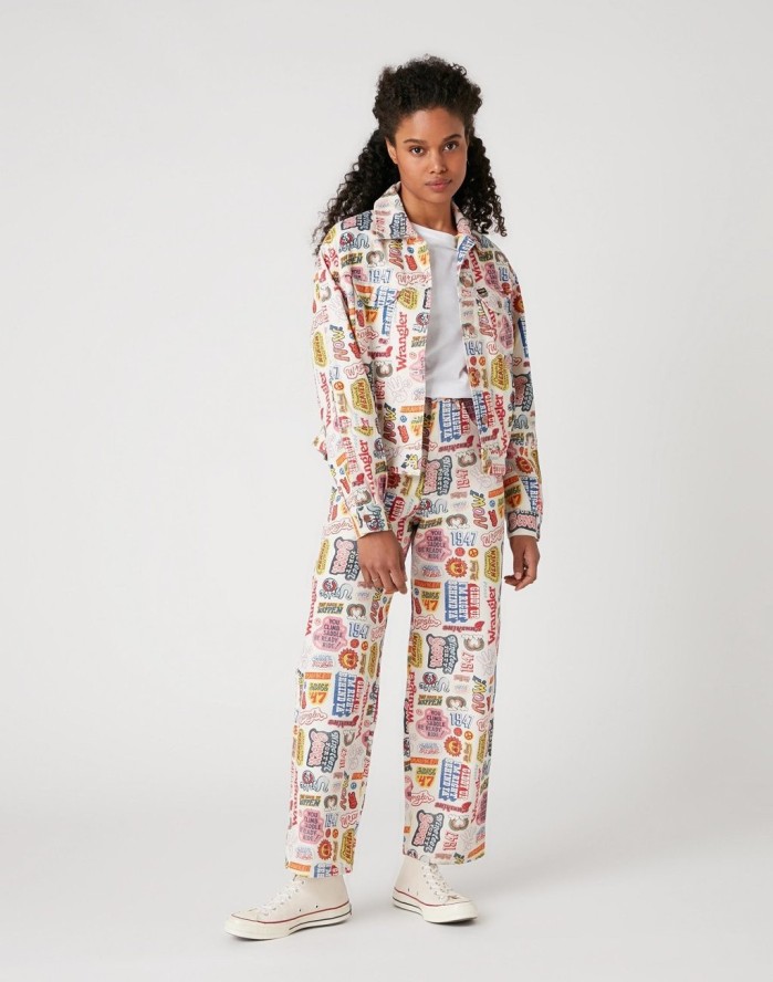 SPODNIE DAMSKIE WRANGLER WIDE BARREL COWGIRL HEAVEN W23DE429A 112127906