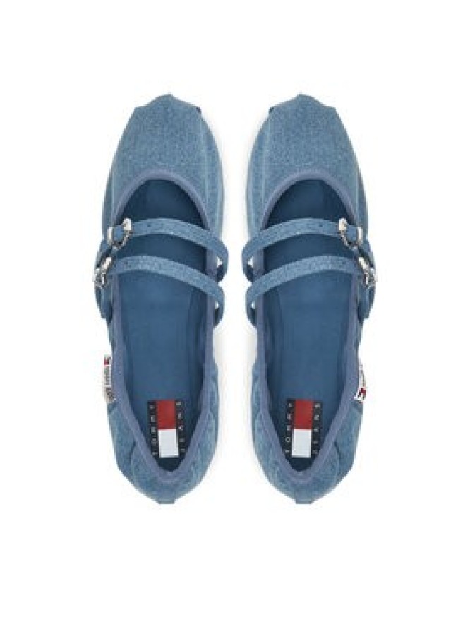 Tommy Jeans Baleriny Ballerina Denim EN0EN02782 Niebieski