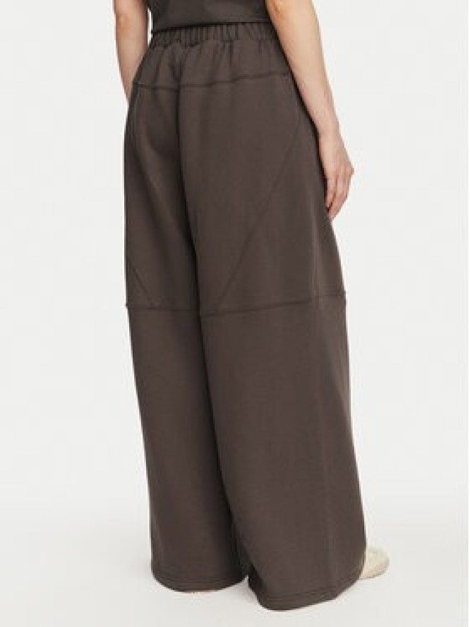 Kappa Spodnie dresowe 36226ZW Brązowy Oversize