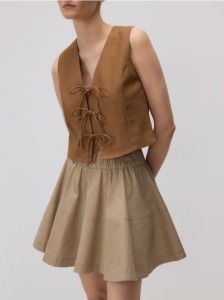 Spódnica mini - beżowy