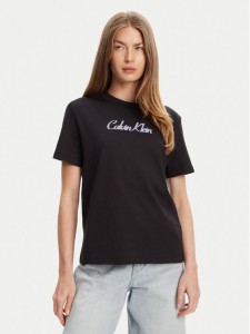 Calvin Klein Jeans T-Shirt Classic Logo LV047C854G Czarny Regular Fit