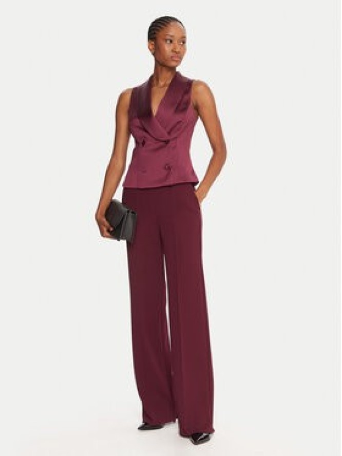 Rinascimento Kamizelka garniturowa CFC0124958003 Bordowy Slim Fit