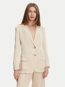 Marella Marynarka Selz 2513041085 Écru Regular Fit