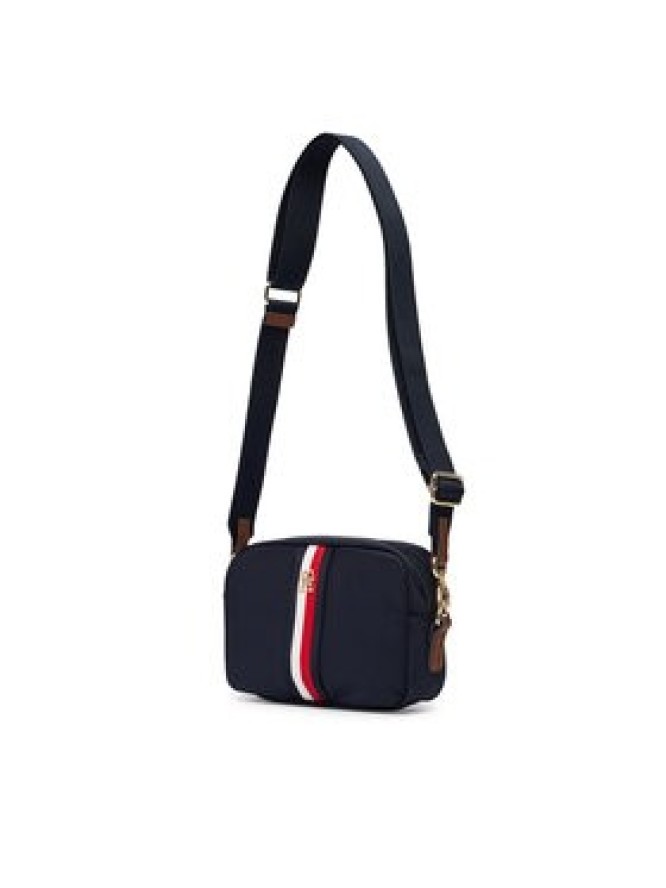 Tommy Hilfiger Torebka Popette Camera Bag Corp AW0AW19023 Granatowy
