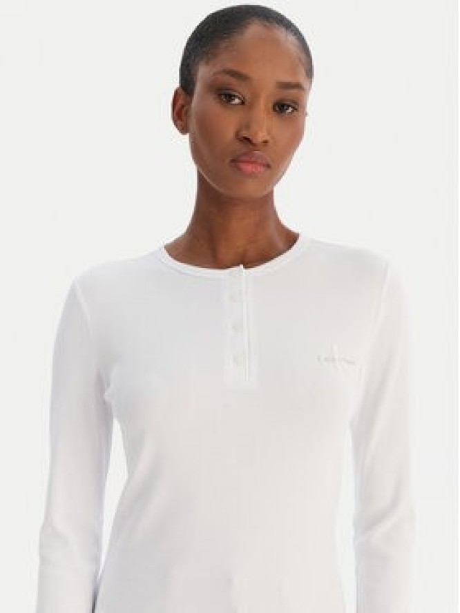 Calvin Klein Jeans Bluzka LV047E201G Biały Regular Fit