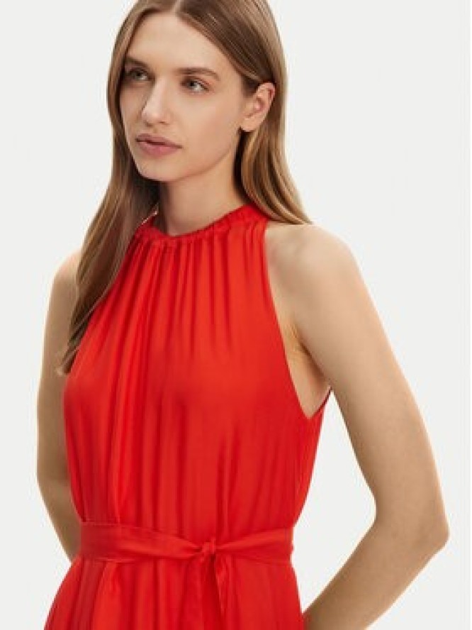 Haveone Sukienka letnia AFF-N004 Pomarańczowy Loose Fit