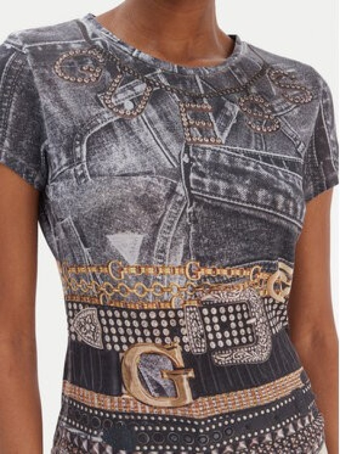 Guess T-Shirt W6RI05 KCCG0 Czarny Classic Fit