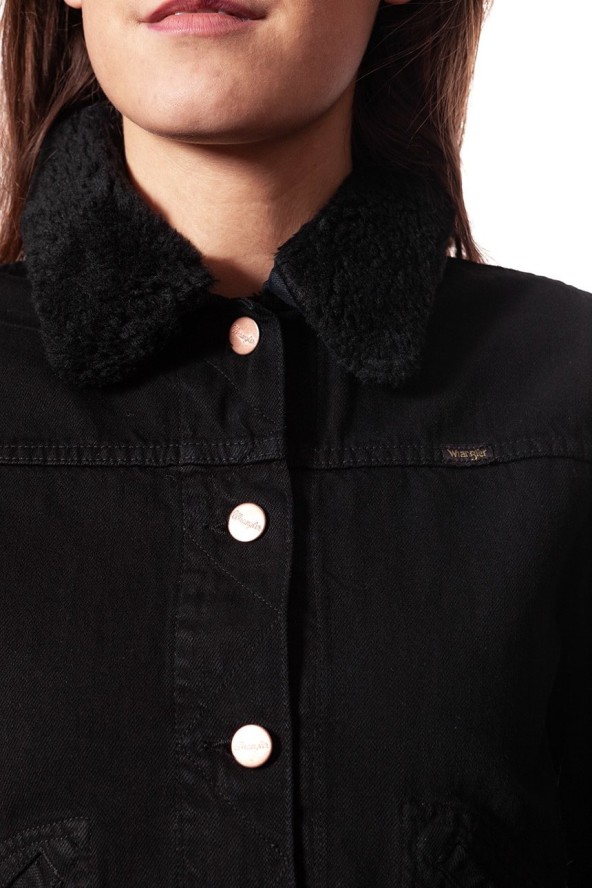 DAMSKA KURTKA JEANSOWA WRANGLER STAR JACKET BLACK STAR W413FG13D 112128773