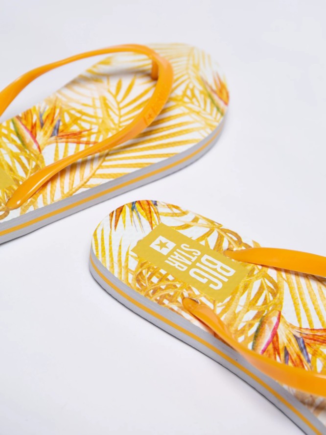 Japonki damskie żółte LL274819 201