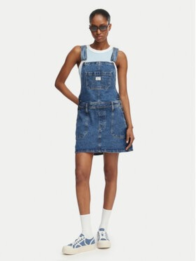 Guess Jeans Sukienka jeansowa W6GK25 D5M4O Niebieski Regular Fit