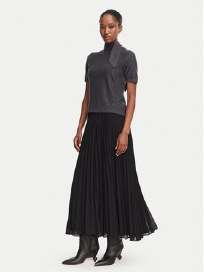 Marella Spódnica plisowana Pepato 2623106013 Czarny Regular Fit