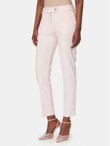 Rinascimento Spodnie materiałowe CFC0128638003 Różowy Slim Fit