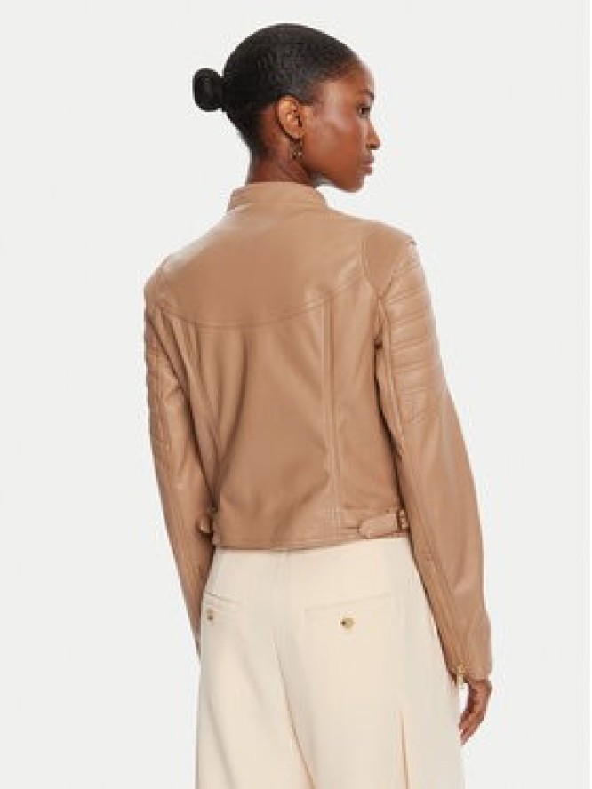 Guess Kurtka z imitacji skóry W5YL1 9WHDS0 Beżowy Regular Fit