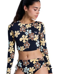 Krótka koszulka z długim rękawem rashguard damska THE BEACH BABE
