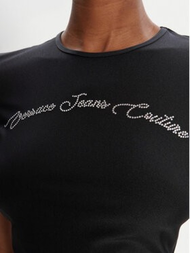 Versace Jeans Couture T-Shirt 79HAH6A2 N0008 Czarny Slim Fit